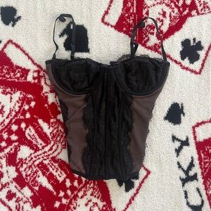 Urban Outfitters brown/black Corset